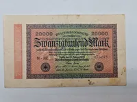 Samling tyske 20000 Mark sedler - originale