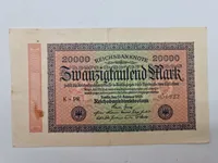 Samling tyske 20000 Mark sedler - originale