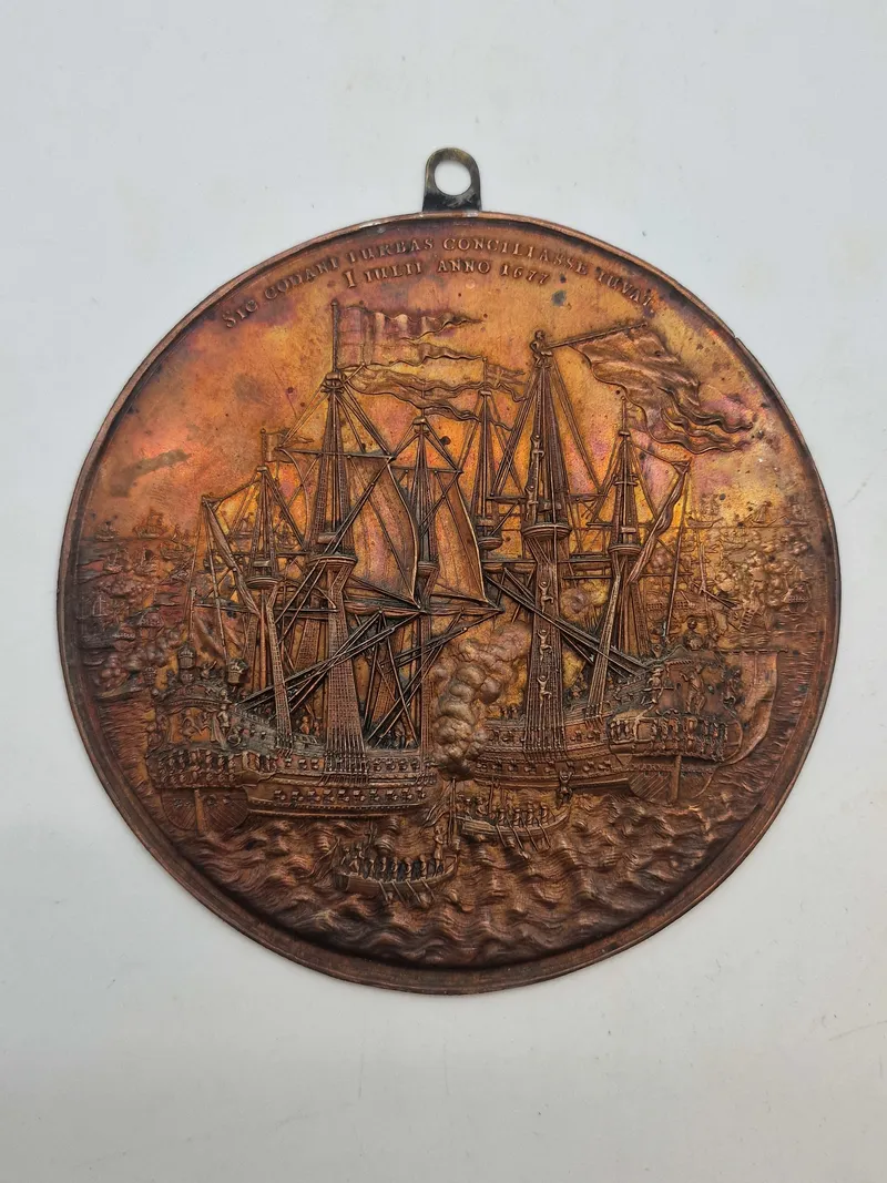 Medalje for slaget ved Køge bugt, 1677 - kopi