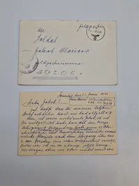 Samling original Waffen-SS feltpost fra samme mand