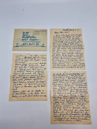 Samling original Waffen-SS feltpost fra samme mand
