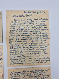 Samling original Waffen-SS feltpost fra samme mand