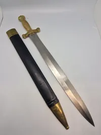 Original French M1831 Artillery Glaive Side Arm in Scabbard