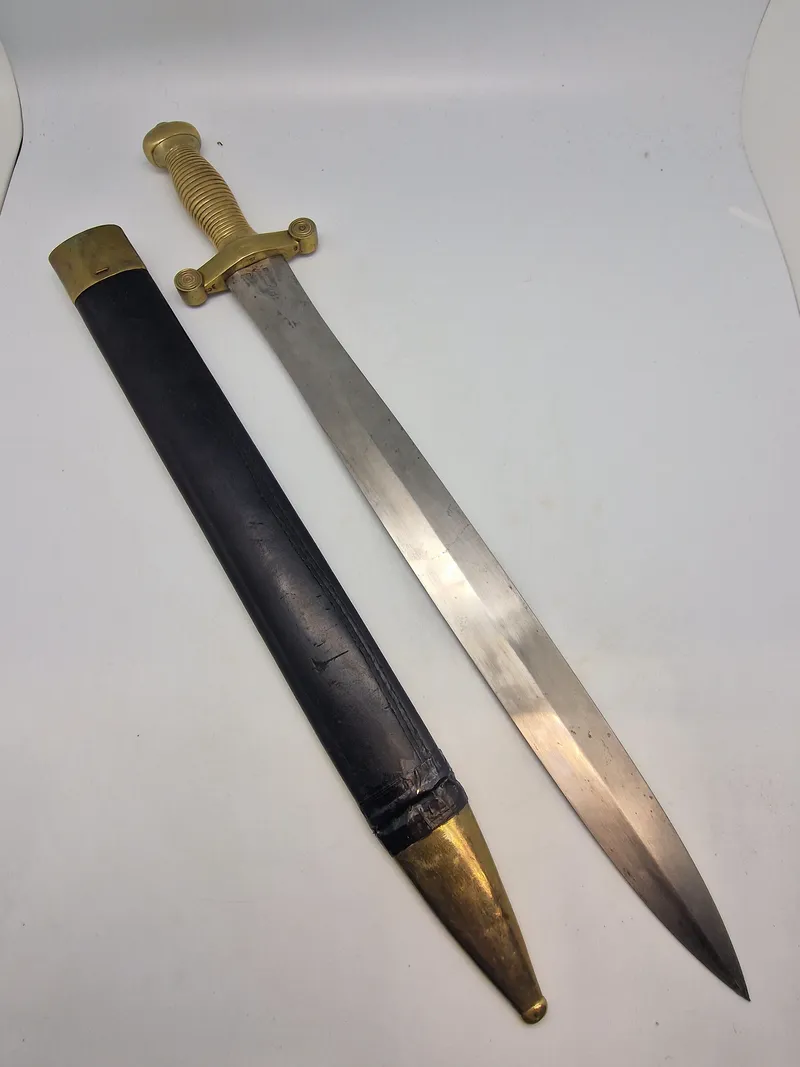 Original French M1831 Artillery Glaive Side Arm in Scabbard