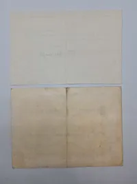 Originale Luftwaffe urkunder - ww2 1 Oktober 1938 medaljen