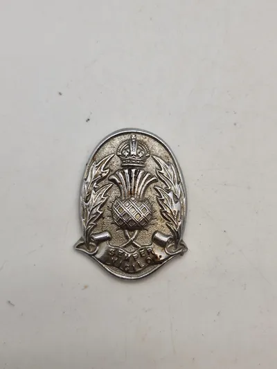 Originalt Scottich police cap badge før 1952
