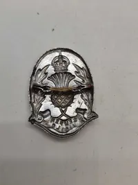 Originalt Scottich police cap badge før 1952