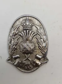 Originalt Scottich police cap badge før 1952