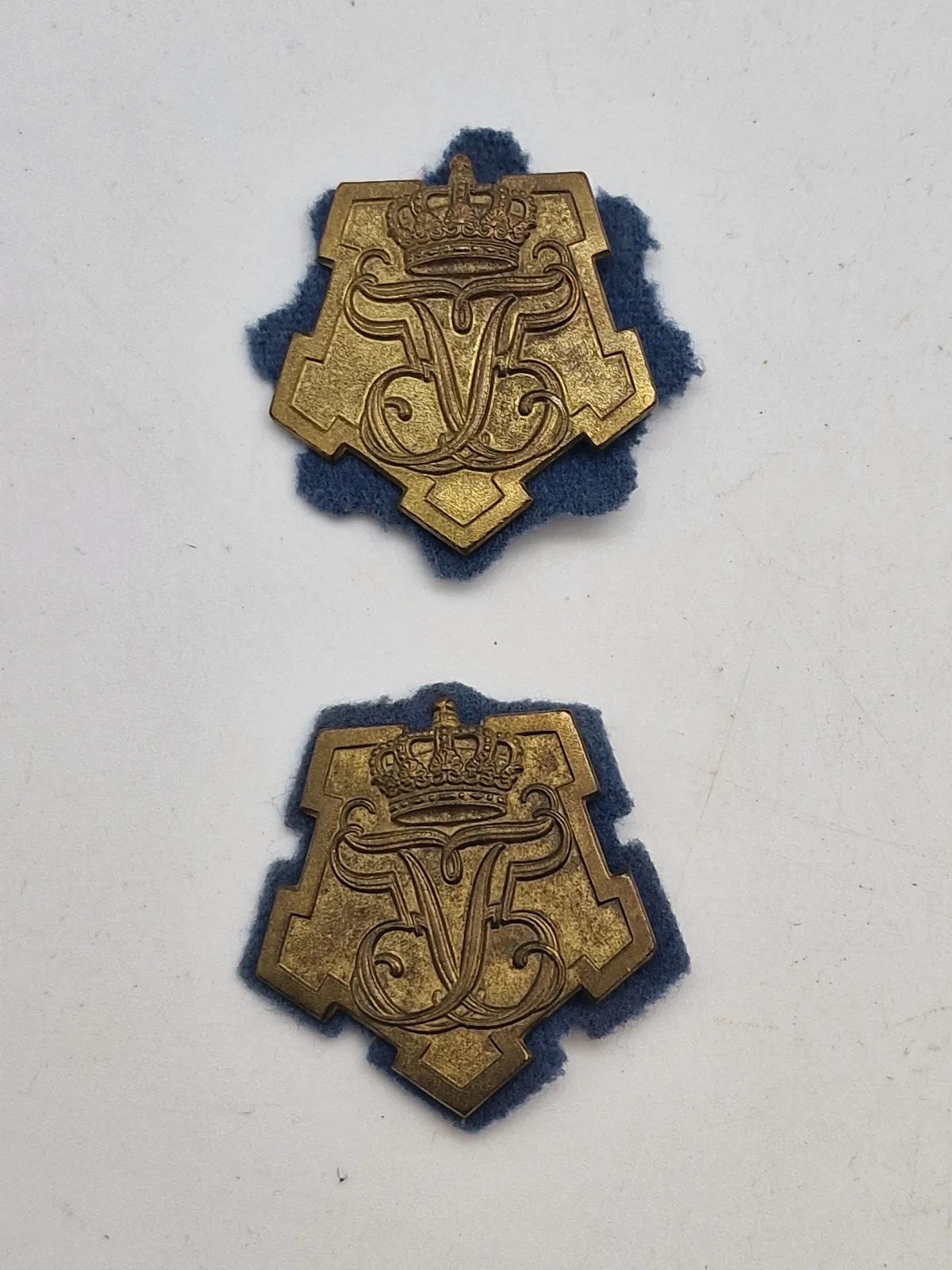 Originale regimentsmærker - Danske livregiment (massive)