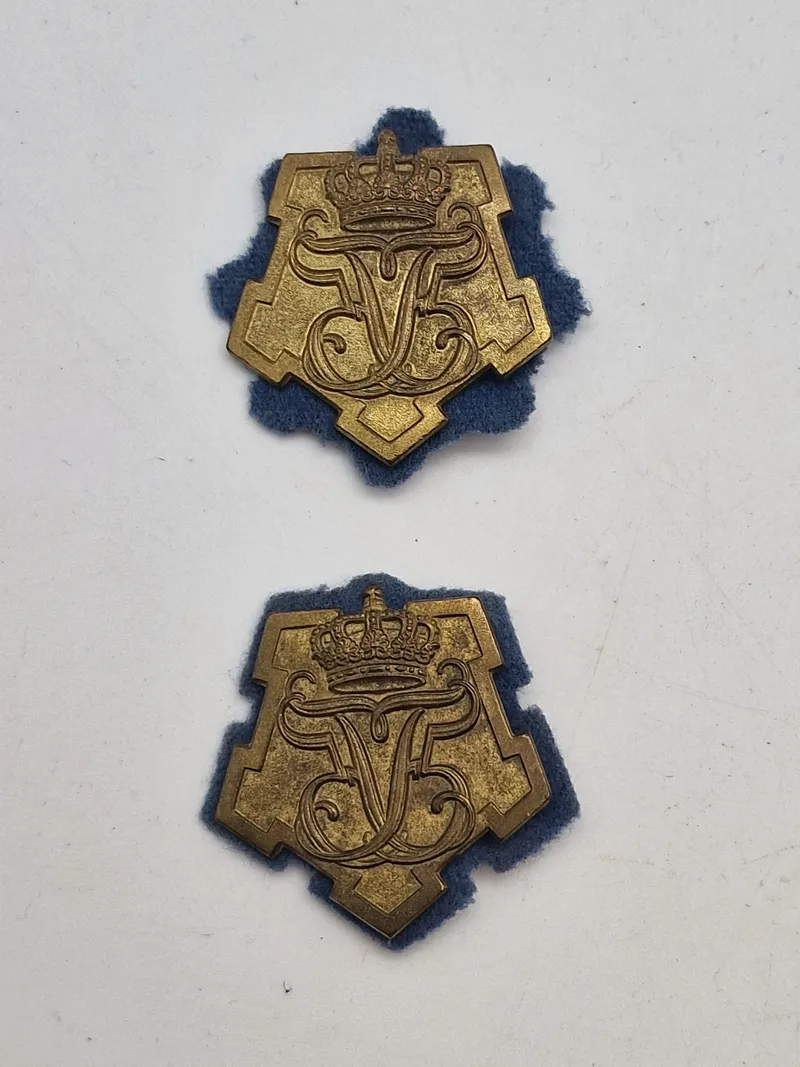 Originale regimentsmærker - Danske livregiment (massive)