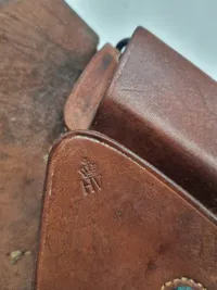 Original dansk HV stemplet pistol hylster med rensestok FN Browning M46