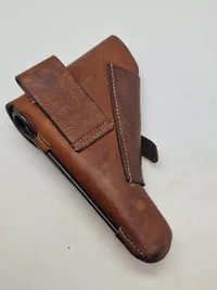 Original dansk HV stemplet pistol hylster med rensestok FN Browning M46