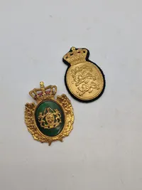 To stk danske politi badges