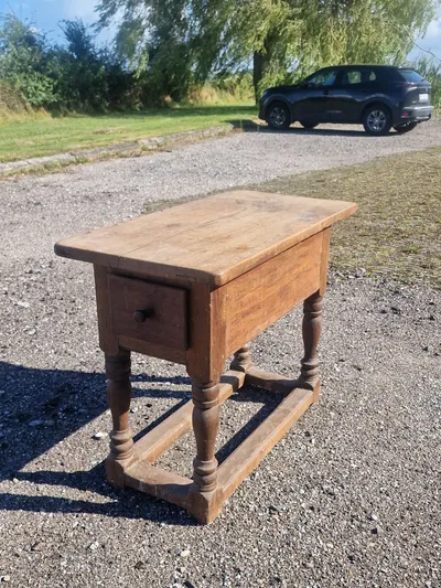 Originalt dansk Barok bord af egetræ, ca 1790