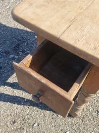 Originalt dansk Barok bord af egetræ, ca 1790