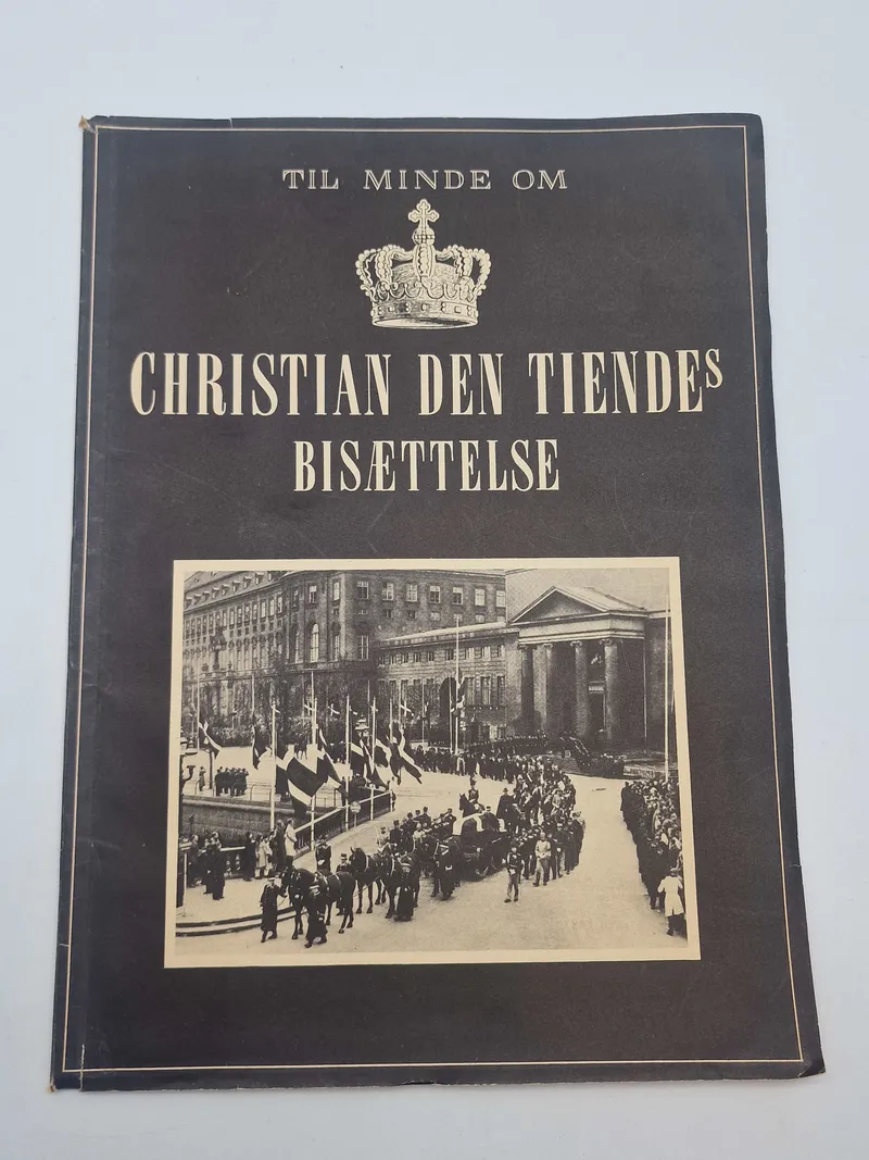 Originalt mindeblad fra Kong Christian X,s begravelse