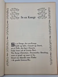 Originalt mindeblad fra Kong Christian X,s begravelse