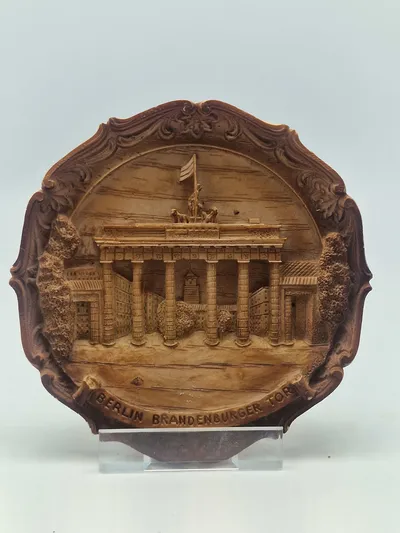 Resin plakette med motiv af Brandenburger Tor i Berlin