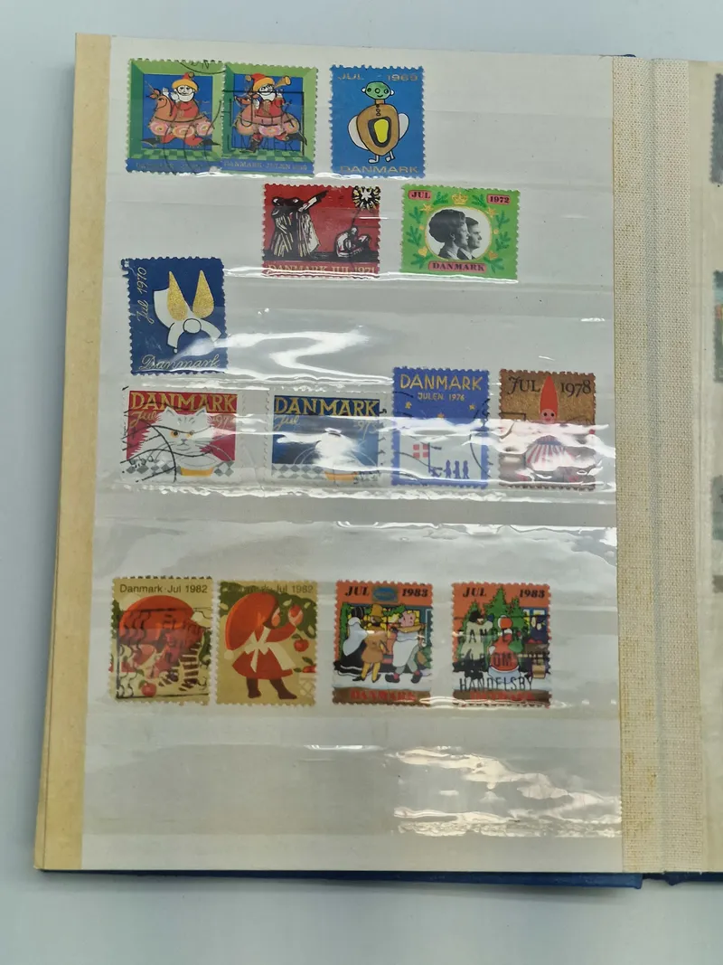 Samling danske julemærker - 1947 og frem