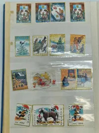 Samling danske julemærker - 1947 og frem