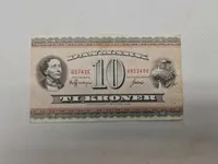 Original dansk HC Andersen 10 krone seddel