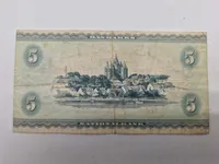 Original dansk 5 krone seddel