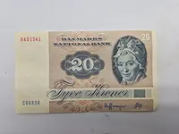 Original dansk 20 krone seddel