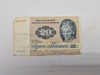 Original dansk 20 krone seddel
