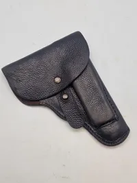 Originalt tysk pistolhylster af svineskind - WaA stemplet fra 1944 og navngivet til tysk Løjtnant