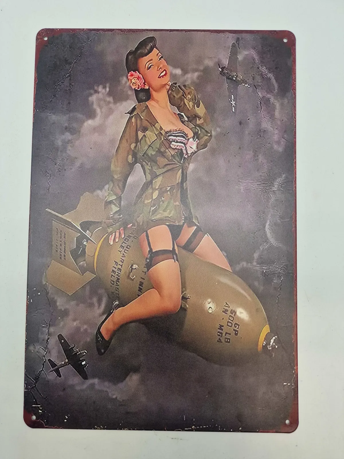 ww2 blikskilt - reproduktion