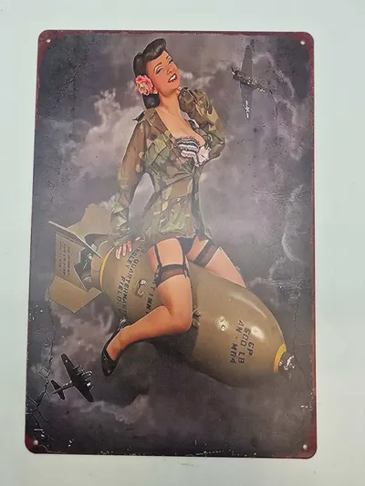 ww2 blikskilt - reproduktion