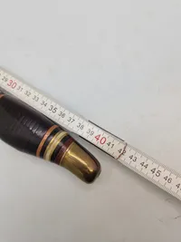 Håndsmedet jagtdolk med totallængde på 40 cm