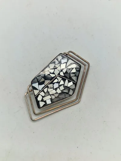 Original israelsk broche af sterlingsølv