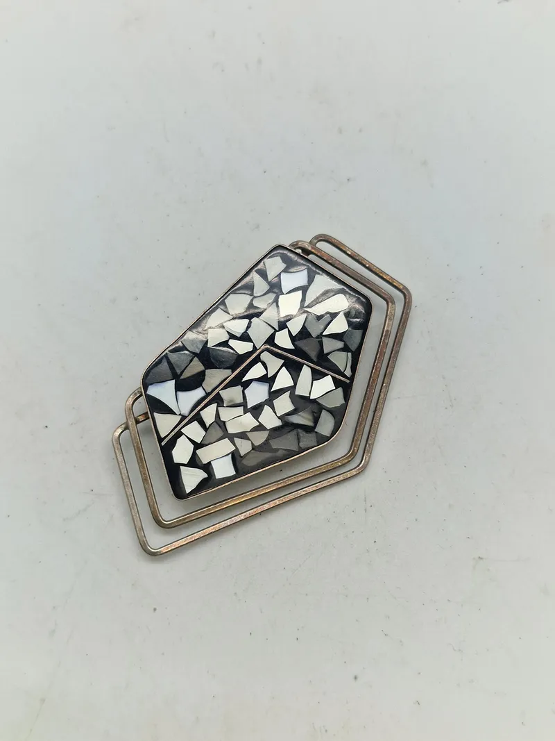 Original israelsk broche af sterlingsølv