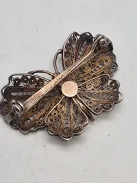 Original filigran sommerfuglebroche. 925 stemplet