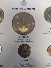 Originalt dansk møntsæt - 1982