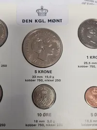 Originalt dansk møntsæt - 1983