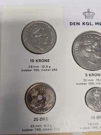 Originalt dansk møntsæt - 1985