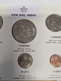 Originalt dansk møntsæt - 1985