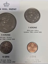 Originalt dansk møntsæt - 1985