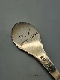 Jubilæums ske 1913-1938 Skive - pletsølv