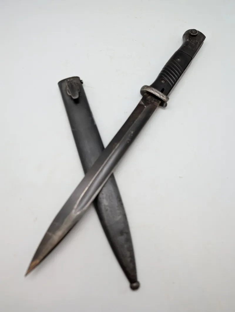 Tysk K98 Bajonet med Metalskede