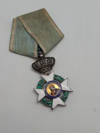 Græsk Frelserorden (Order of the Redeemer) Ridderkors i Sølv og Emalje fuld størrelse med Dansk montering 