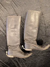 Tyske WW2 Officers støvler med  fastmonterede sporer