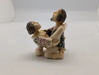 Antik JAPANESE HAND CARVED EROTIC NETSUKE FIGURES EDO / MEIJI PERIODE 