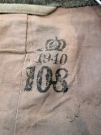 Svensk M/1939 Militær Uldjakke, dateret 1940