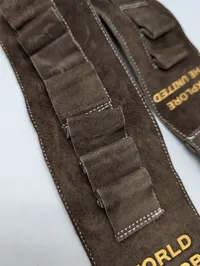 Underberg Vintage Bæltespænde med Brun Ruskindslæderrem