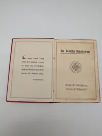 Tysk Arbejdsfront (DAF) Medlemsbog fra 1930'erne