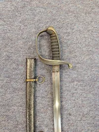 Dansk model 1858 officerssabel 