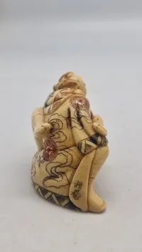 Antik JAPANESE HAND CARVED EROTIC NETSUKE FIGURES EDO / MEIJI PERIODE 